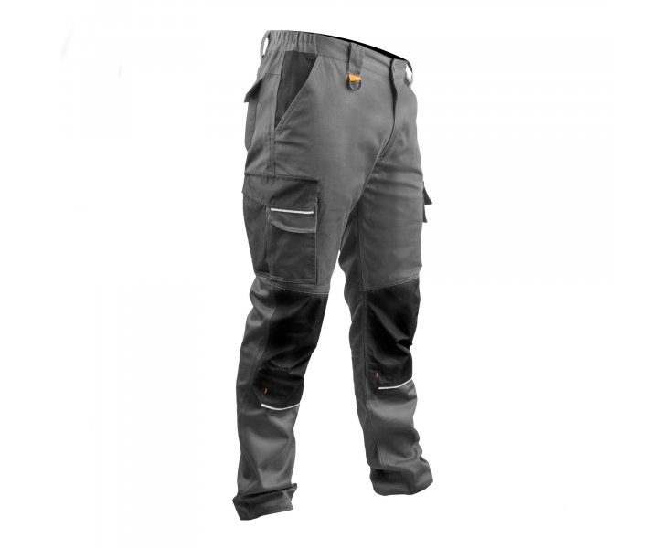 WORKFIT STRECH MULTI-POCKET GRAY T-L TROUSERS SALE