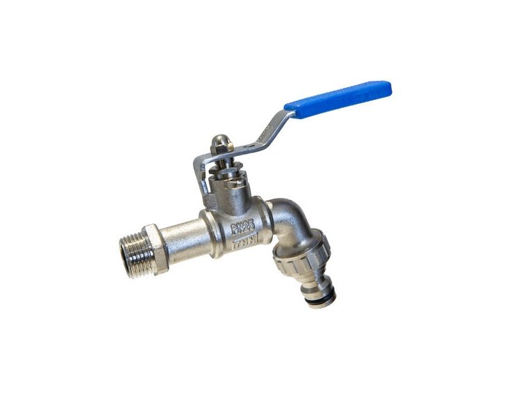 CURVED JARDIN C-400 3'4 "TAP WITH 1" HOSE FITTING 