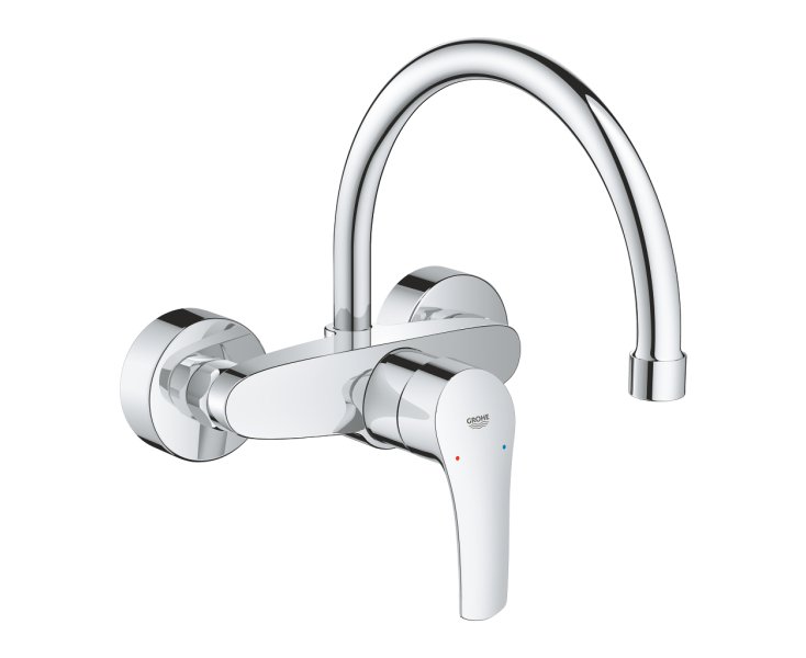 MONOMANDAMENT EUROSMART FREGADERO PARET 1/2" CROM