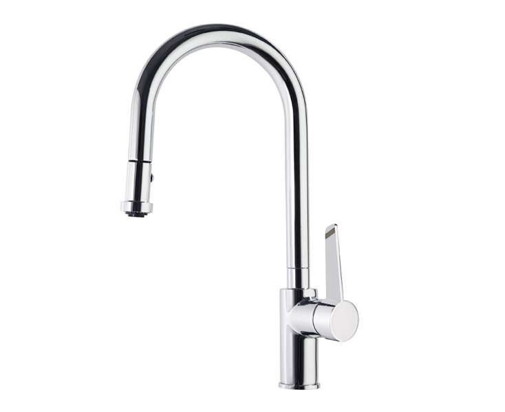 SINGLE LEVER KITCHEN SINK W / DUCHITA 2 REMOVABLE CURVED