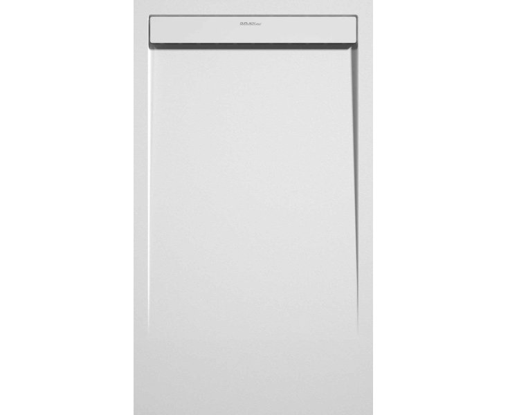 SMOOTH WHITE STONE SMART SHOWER TRAY 154.5x70