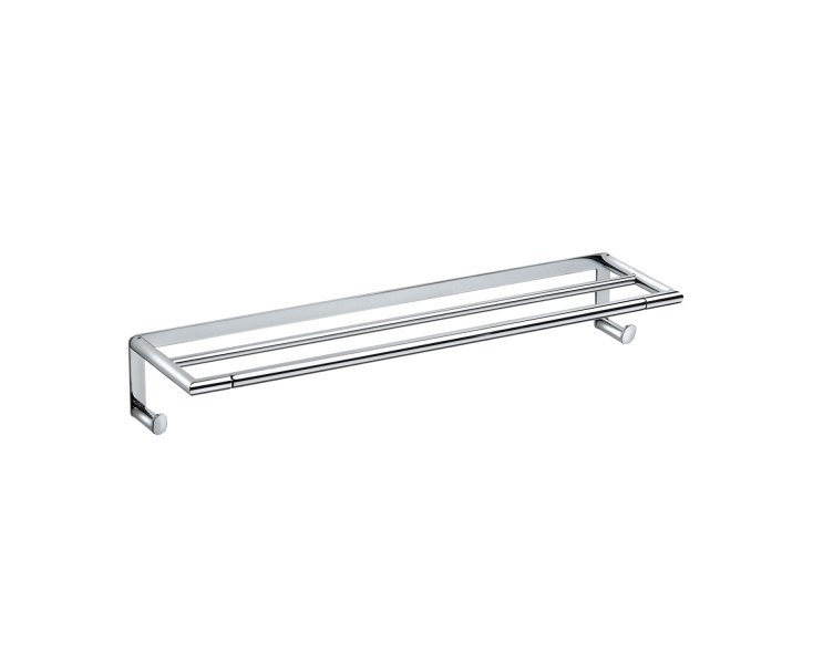 MICRA CHROME. DOUBLE HANGING TOWEL RACK