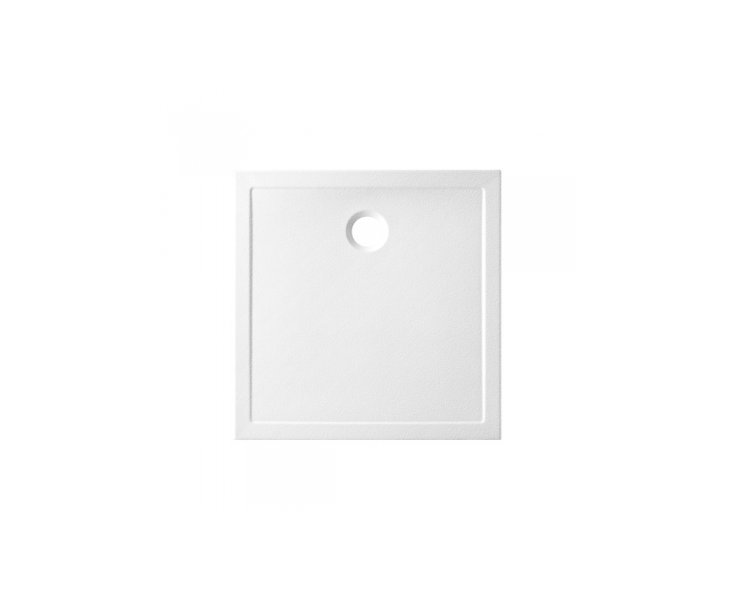 PLATO DUCHA PORCELANA STEPIN 080x80x3.5 GRIS