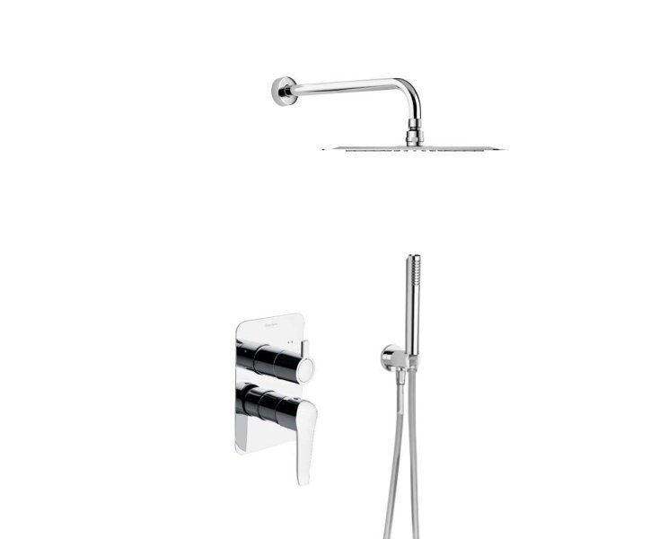 YPSILON PLUS MONOMANDO MOUNTED SHOWER 2 VIAS CHROME C / KIT  