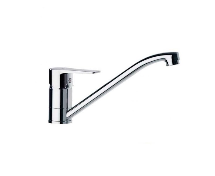 SINGLE LEVER TITANIUM SINK LOW SWIVEL SPOUT CHROME