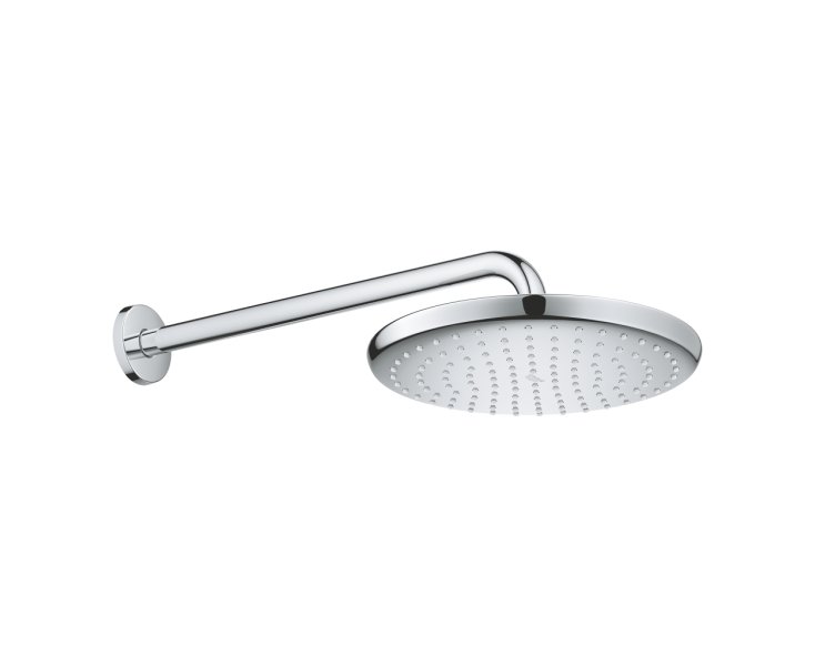 SHOWER SET TEMPESTA 250 W/WALL-MOUNTED ARM 1 JET CHROME