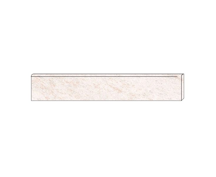ZOCALO QUARZITE WHITE 8x45