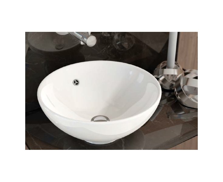 BOWL WASHBASIN ON CERAMIC COUNTERTOP 40x40x15