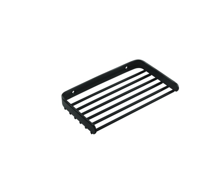 LOGIC SOFT BLACK GRID SOAP DISH