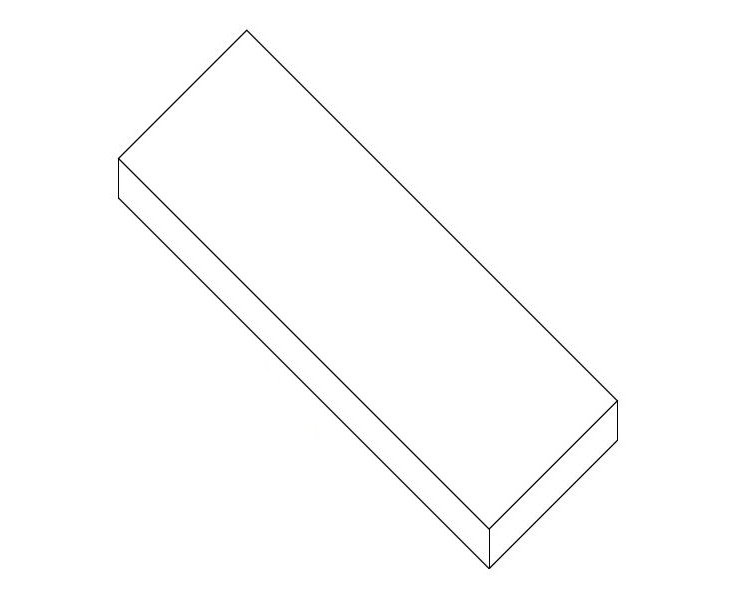 COUNTERTOP TERRA 080x046x010 WHITE 