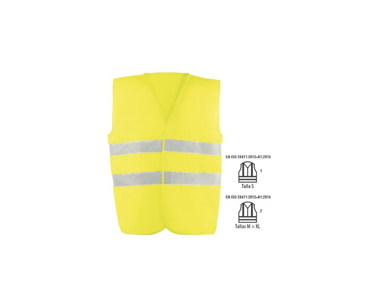 CHALECO ALTA VISIBILIDAD AMARILLO T-XL 