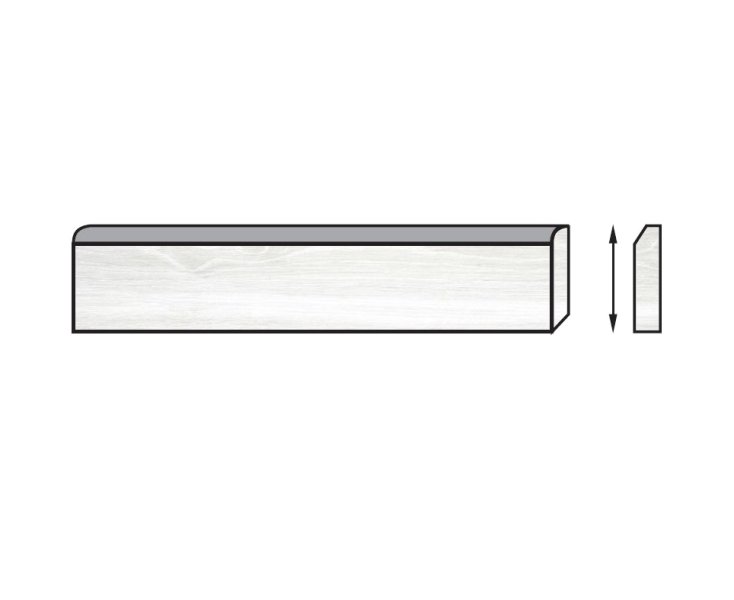 KIMBERLEY BASEBOARD PAINTED WHITE 7x90