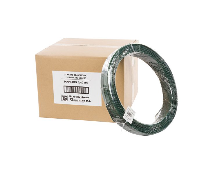 ALAMBRE PLASTIFICADO VERDE Ø 3,00MM 5KG 