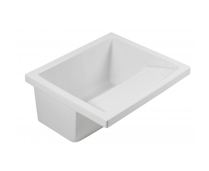 LAVADERO RIBA 75 PORCELANA BLANCO