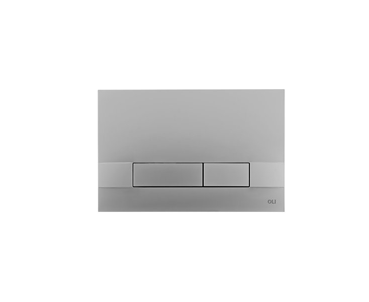 MATT CHROME DOUBLE FLUSH NARROW PUSH BUTTON