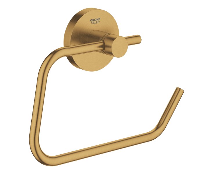 ESSENTIALS TOLL HOLDER WITHOUT LID BRUSHED GOLD