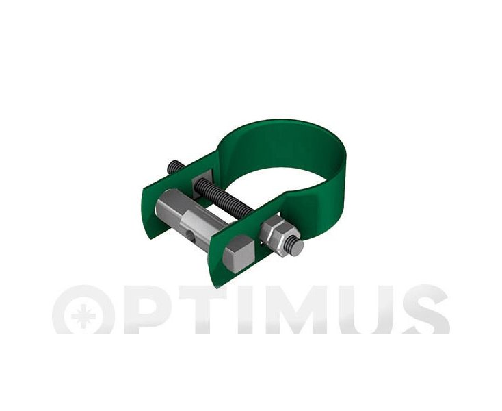 ABRAZADERA TENSOR PLASTIFICADA VERDA MONTADA Ø 48 