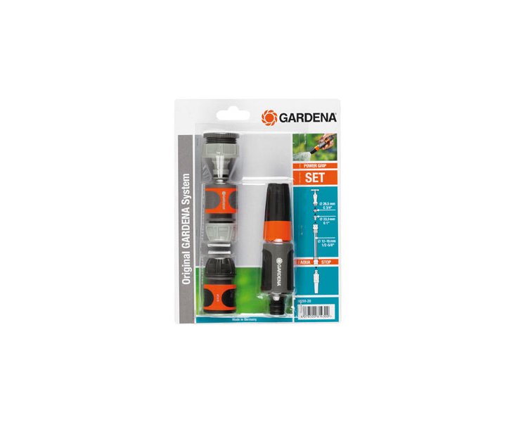 KIT LANZA DE RIEGO 13 - 15 MM. PARA GRIFOS CON ROSCA ¾" Y 1"