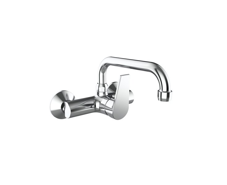 SINGLE LEVER ECO PROJECT WALL SINK HIGH SPOUT 250mm CHROME