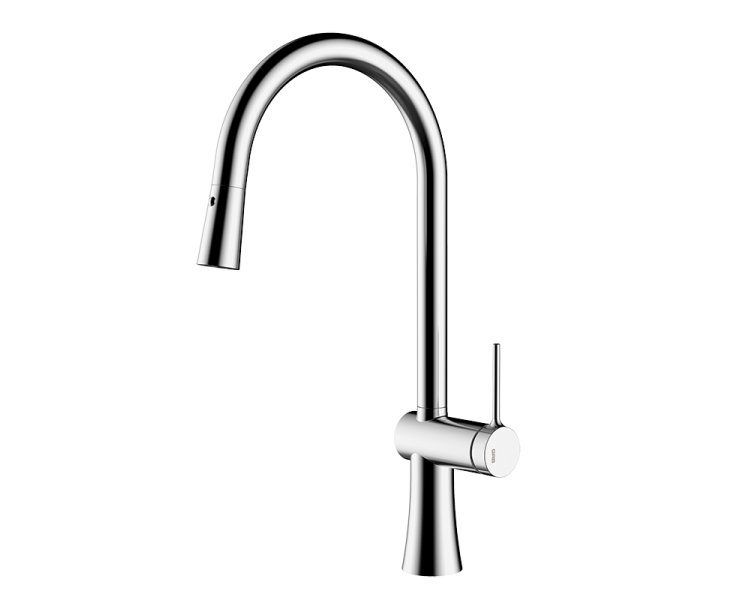 SINGLE LEVER TIME FEMALE SINK WITH PULL-OUT SPOUT CHROME