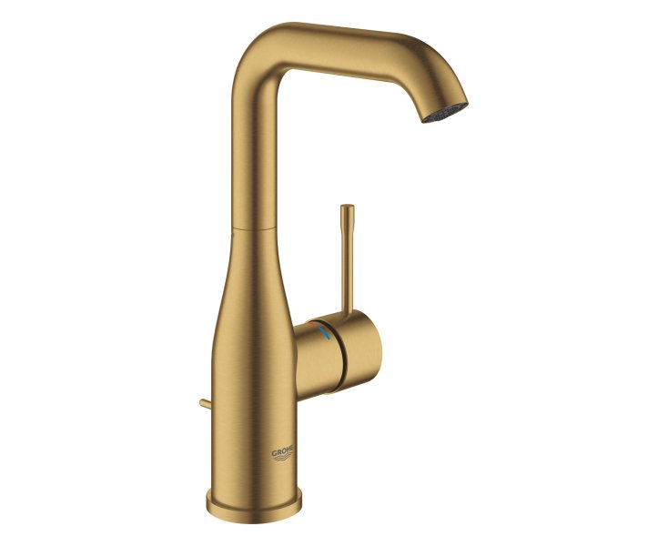 SINGLE LEVER ESSENCE LAVABO-L BRUSHED GOLD