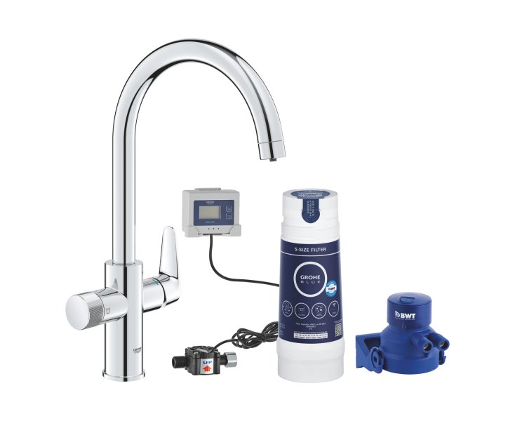 SINGLE LEVER BLUE PURE BAUCURVE SINK STARTER KIT FILTRO-S