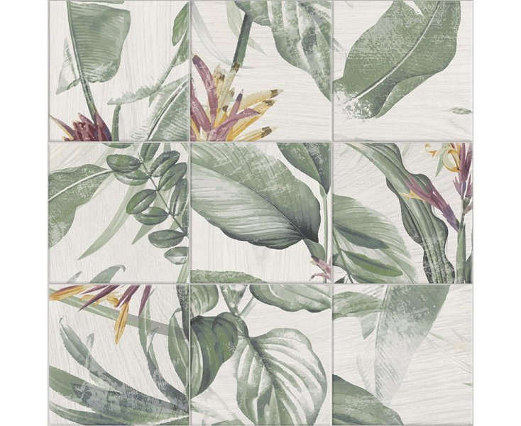 BOTTLE DECOR SPRING LEAVES C2 20x20
