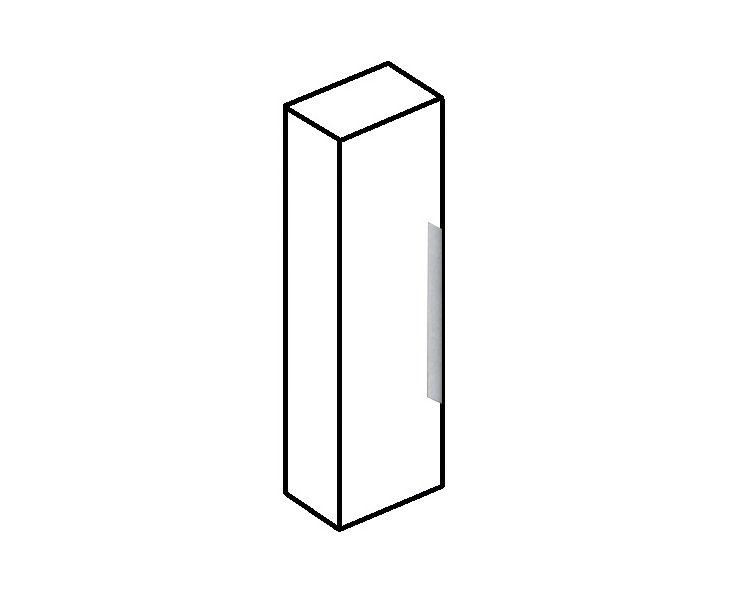 COLUMNA OFFICE 40x140x25 1PUERTA T7-LAC. 701-BLANCO BR. AP16