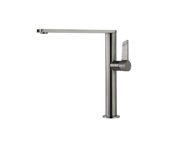 SINGLE LEVER KITCHEN SINK SQUARE SWIVEL SPOUT NICKEL CEP.