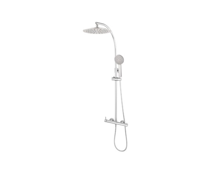 STAINLESS STEEL MINI SHOWER SHOWER SET. 250 CHROME