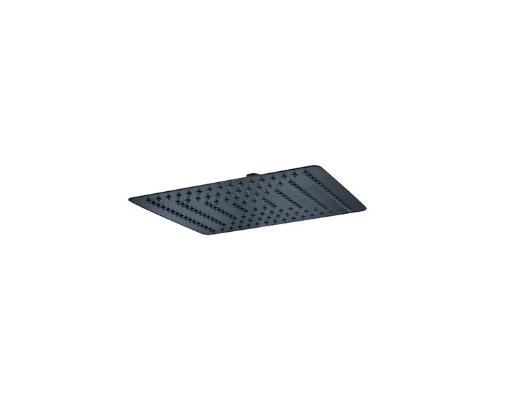 SHOWER HEAD CUBIC 300mm ULTRA THIN MATT BLACK