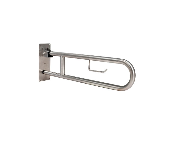 SATIN STAINLESS STEEL FOLDING BAR 800mm.