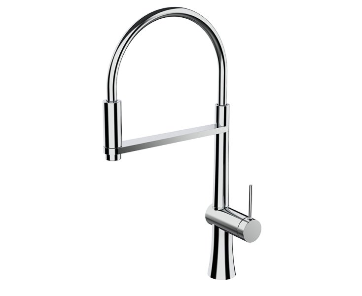 SINGLE LEVER TIME FEMALE SINK WITH PULL-OUT SPOUT KLIP CHROME