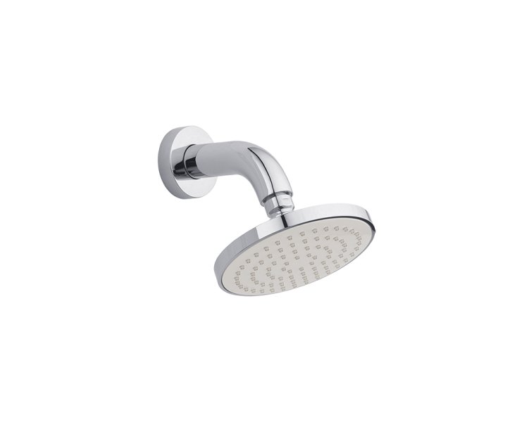 SHOWER HEAD HARRY W/CYLINDRICAL ARM 130mm ABS CHROME