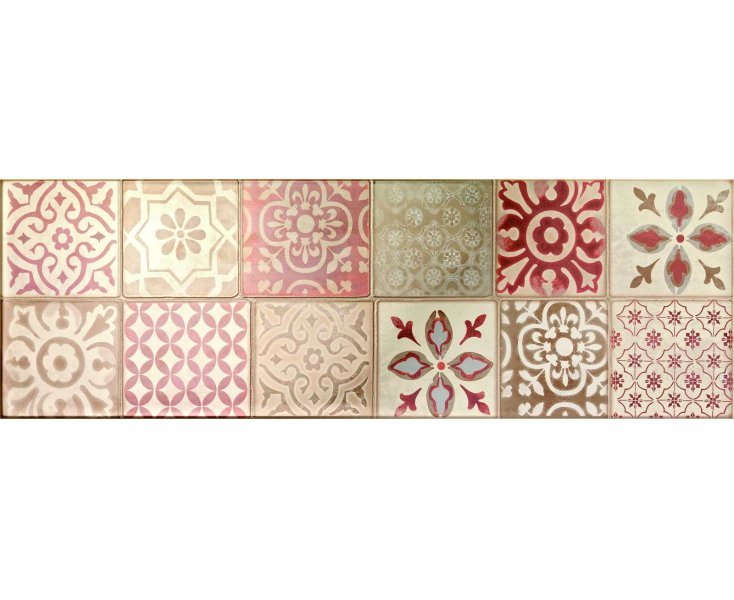 FRAME DECORO MAJOLICA CREAM 25x76  