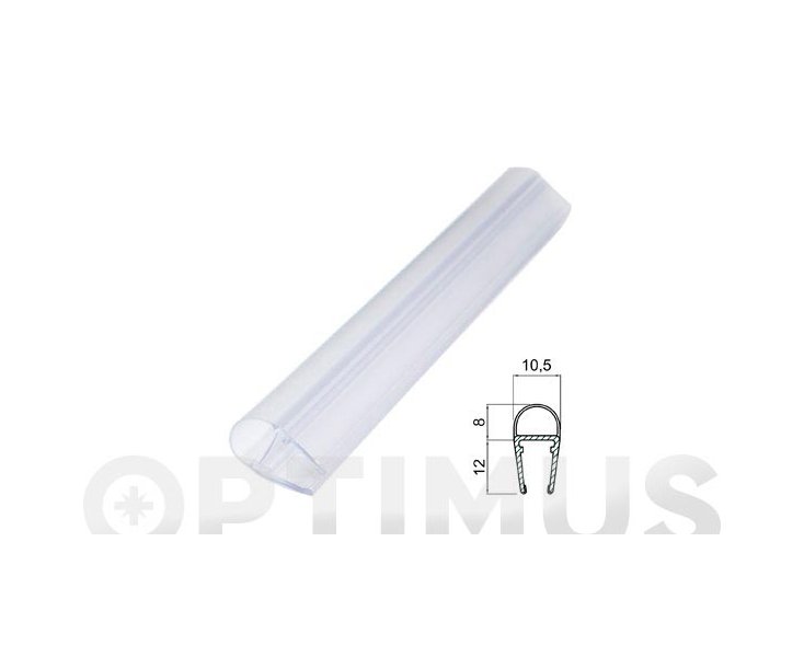 BATHROOM/SHOWER SCREEN BUBBLE PROFILE 6-8MM/2MT ​