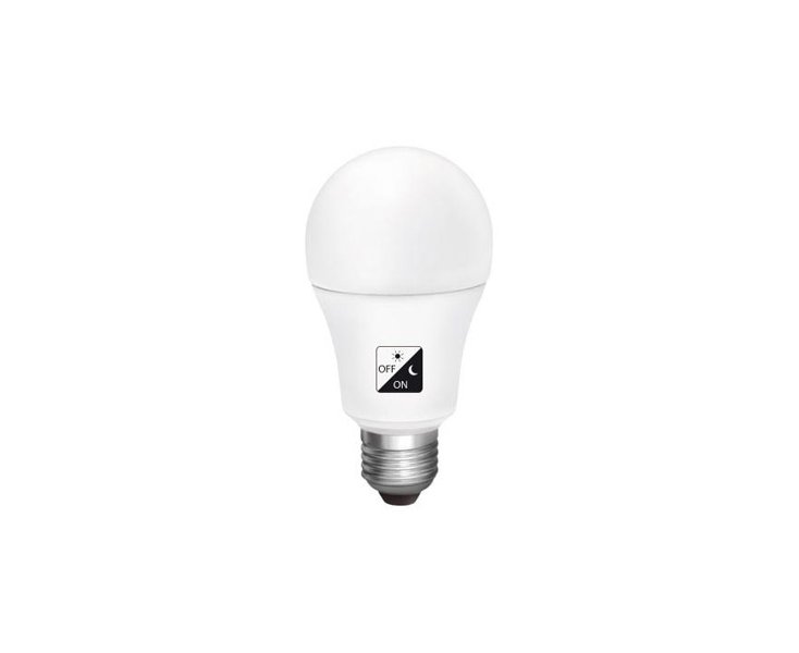 BOMBILLA LED CON SENSOR CREPUSCULAR E27 LUZ CALIDA 950LM 10W