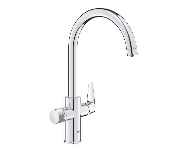 BLUE PURE SINGLE LEVER BAUCURVE 3-WAY CHROME SINK ​