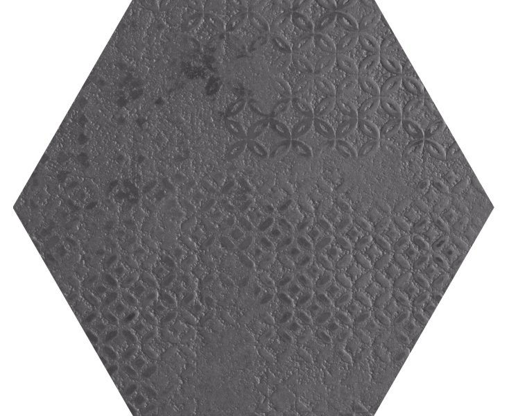HEXA FORM ESSENCE BLACK SEMI-POLISHED 25.1x29x1