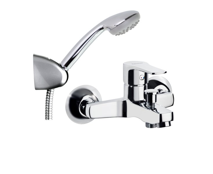 TITANIUM MIXER BATHROOM/SHOWER CHROME WITH KIT ​