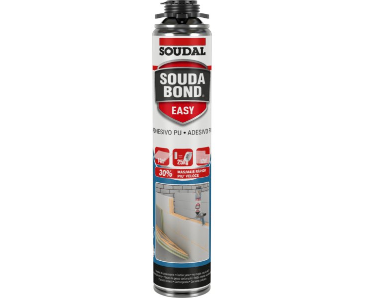 SOUDAL ESPUMA ADHESIVA SOUDABOND EASY PISTOLA 750ml.