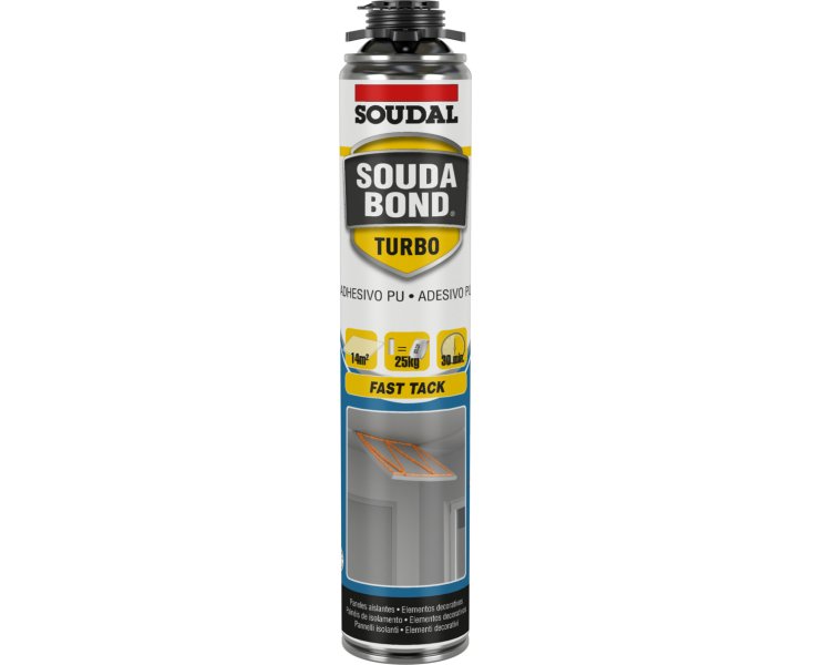 SOUDAL ADHESIVE FOAM SOUDABOND TURBO GUN 750ml. ​