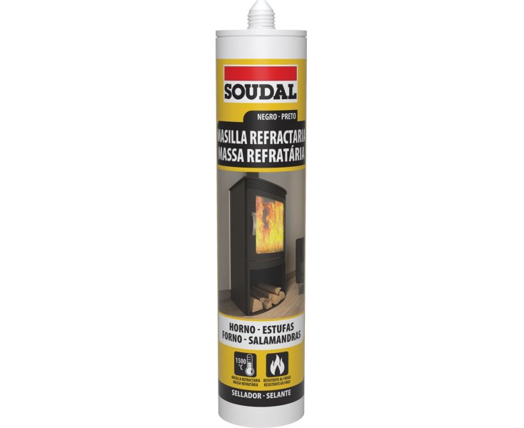 SOUDAL REFRACTORY PUTTY BLACK 290ML