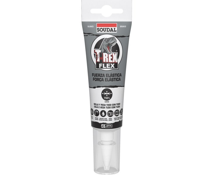 SOUDAL T-REX FLEX BLANCO TUBO 125ml.