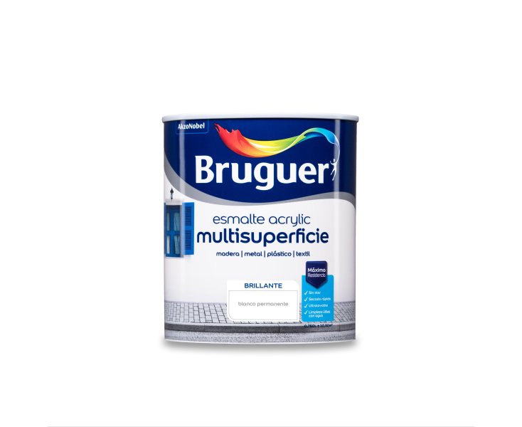 BRUGUER ESMALTE ACRILICO BLANCO BRILLANTE 750ml 