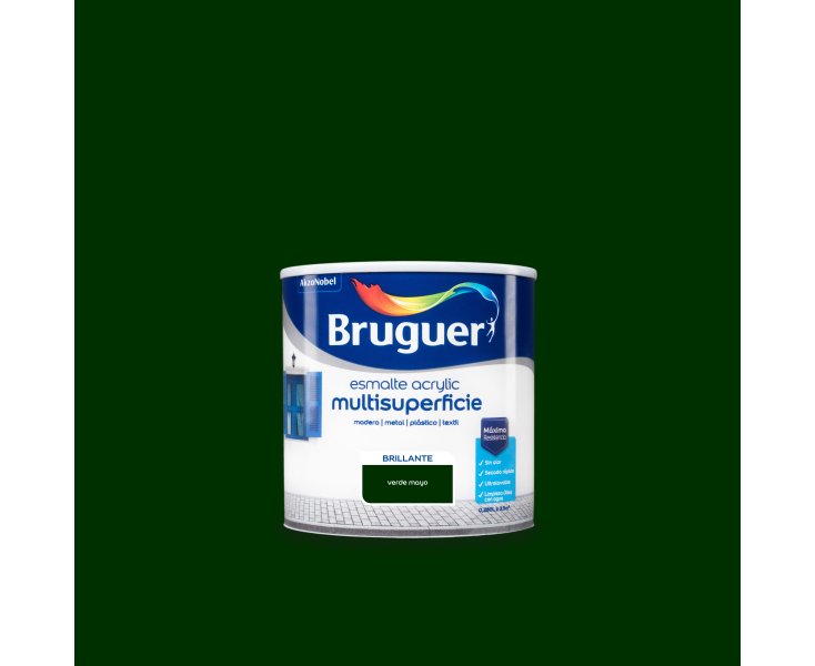 BRUGUER ENAMEL ACRYLIC GREEN MAY BRILLIANT 250ml 
