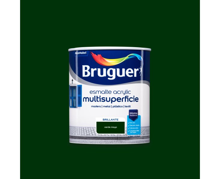 BRUGUER ENAMEL ACRYLIC GREEN MAY BRILLIANT 750ml 