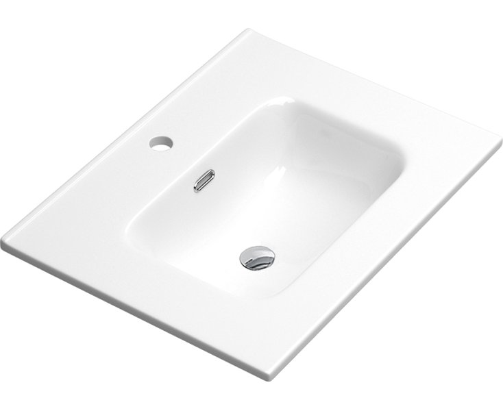 WASHBASIN WALL 060x040 LOKI WHITE  