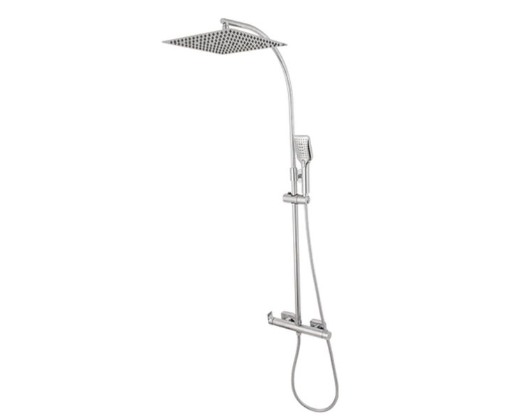 SHOWER SET ARA EXTENSIBLE STAINLESS SHOWER SHOWER 30x30 CHROME