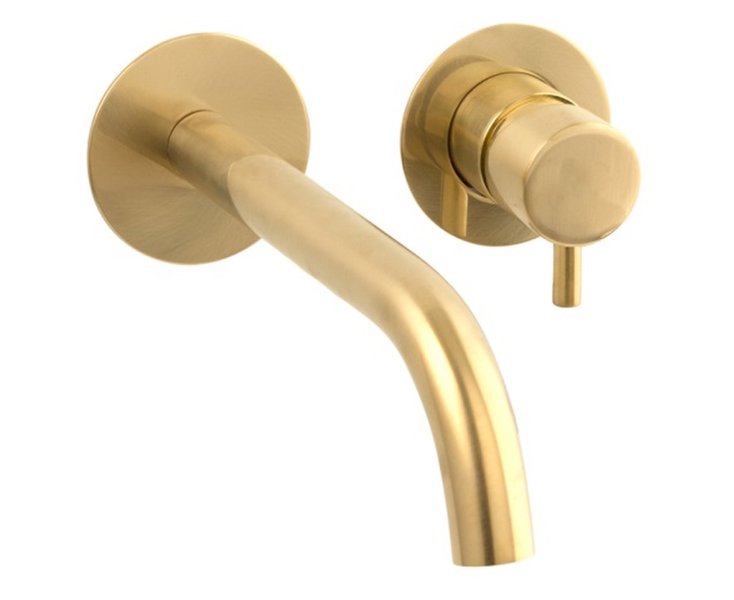 MINI SINGLE LEVER BUILT-IN BRUSHED GOLD WASHBASIN